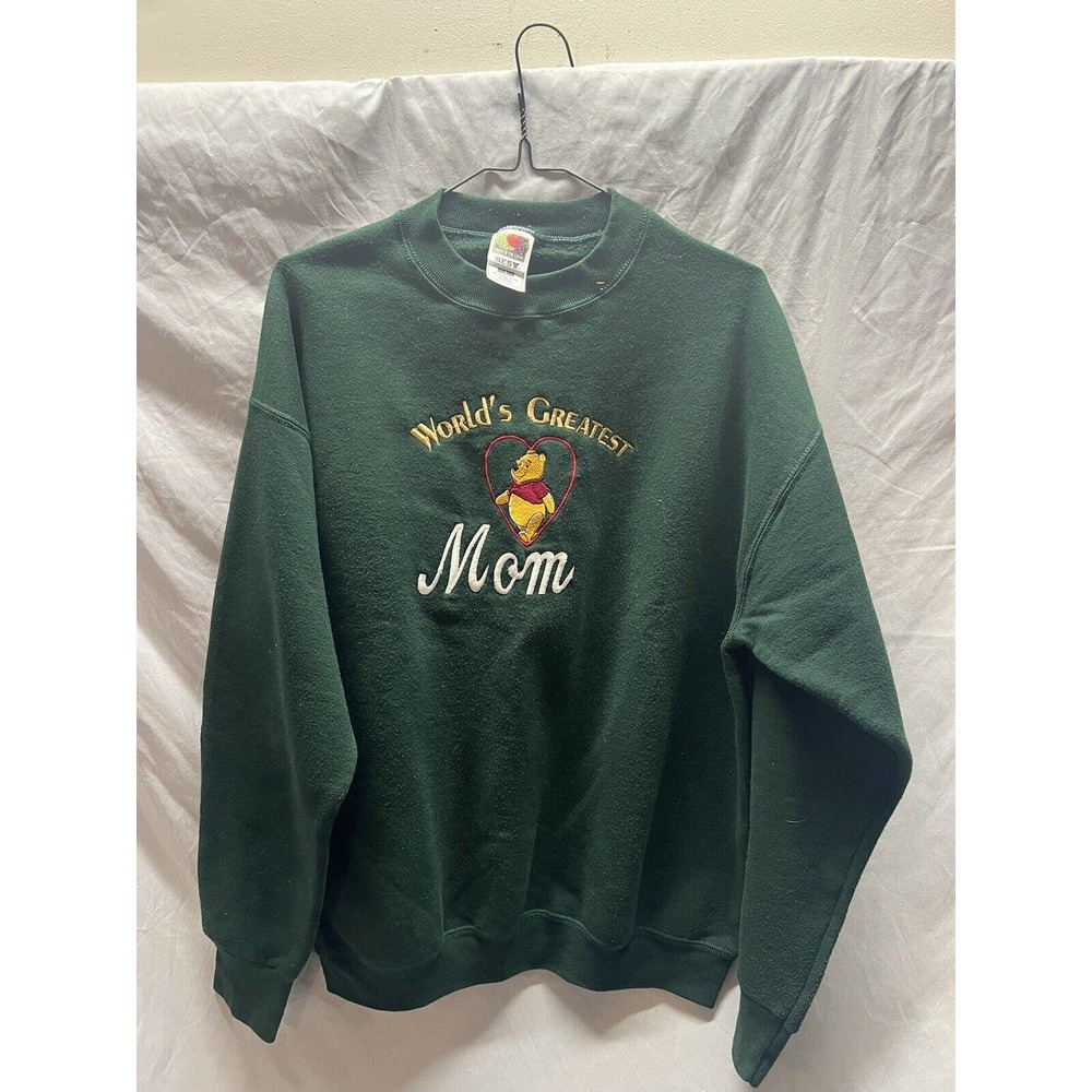 Winnie The Pooh Worlds Greatest Mom Sweatshirt - Large